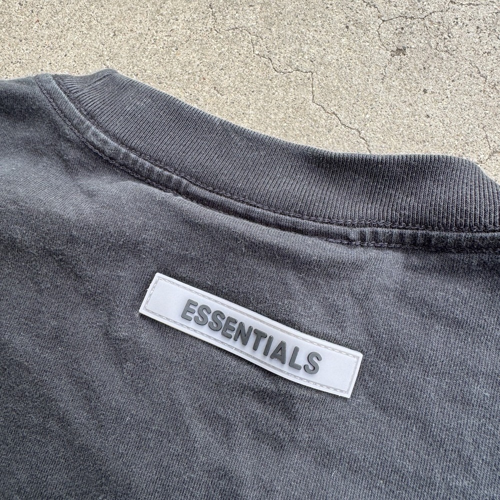Essentials Black Tee Shirt Large Fear of God Cotton - Picture 7 of 7